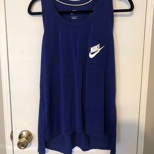 Nike royal blue work out tank top